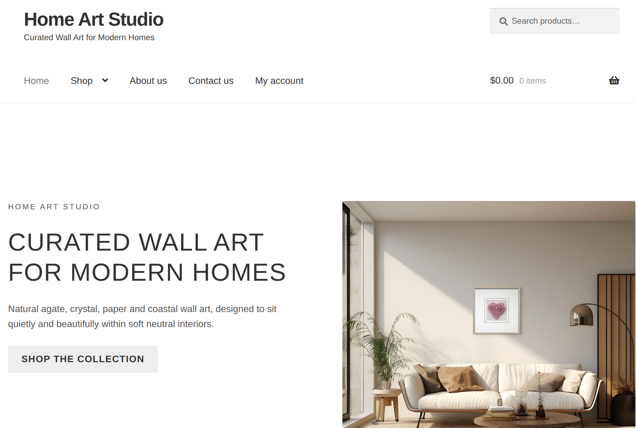 Home Art Studio website preview